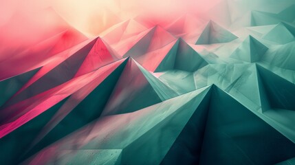 Wall Mural - Colorful abstract geometric background. Colorful gradient.