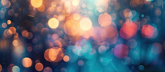 Fototapete - A bokeh background with a blurred out of focus effect ideal for a copy space image