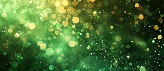 Aufkleber - Green abstract background perfect for Christmas with copy space image