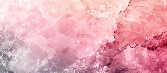 Wall Mural - Marble textured background in shades of pink and gray providing space for text or images. Creative banner. Copyspace image