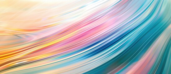 Aufkleber - Colorful lines create a light abstract gradient motion blur backdrop ideal as a wallpaper with copy space image