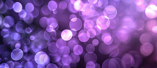 Poster - Background of blurred purple lights creating an abstract and mesmerizing effect perfect for a copy space image
