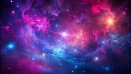 Wall Mural - Rich dark magenta fuchsia blue abstract matte background with deep purple hues, perfect for design, evoking mystery and luxury in a cosmic space setting.