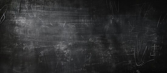 Fototapete - An abstract blackboard with chalk marks is ideal as a background for adding text or graphics due to the ample copy space image it offers
