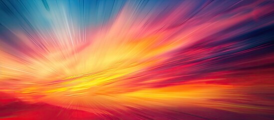 Aufkleber - Abstract sunset background with vibrant colors and blurred motion creating a captivating copy space image