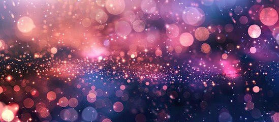 Poster - Exquisite abstract background featuring bokeh lights stars and ample copy space image