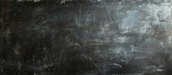 Aufkleber - Chalk smudge on blackboard serves as a textured backdrop with room for text or graphics in a copy space image