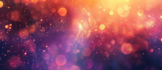 Poster - Exquisite abstract background featuring bokeh lights stars and ample copy space image