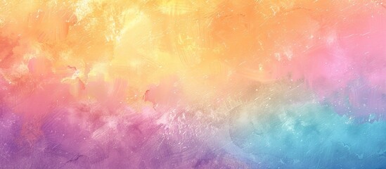 Fototapete - Vibrant pastel colored sky with a textured background perfect for copy space image