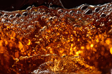 Poster - Carbonated drink in motion.