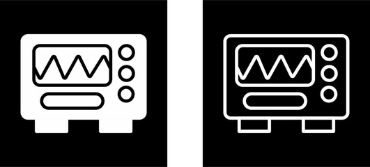 Canvas Print - Oscilloscope Vector Icon