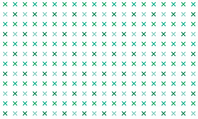 seamless pattern with green x signs