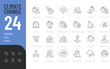 © Giorgi - Climate Change Editable Icons set. Vector illustration in modern thin line style of ecology related icons: global warming, drought, melting ice, and more. Pictograms and infographics