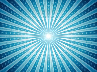 blue sunburst pattern background rays radial abstract retro vintage illustration