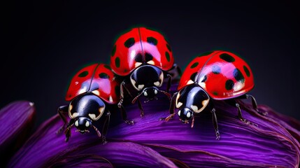 Sticker - small red ladybugs 