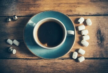 cup of coffee with sticks