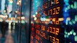 © buraratn - Digital stock ticker with financial data, illustrating market trends and business investments.