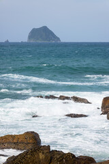 Wall Mural - Sea with the blue sea island