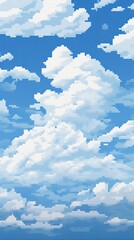 Poster - Cross stitch sky nature cloud outdoors.