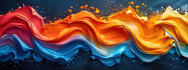 Wall Mural - Abstract Art with Vibrant Colors