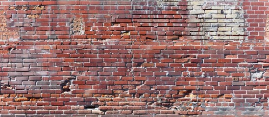 Poster - Ideal brick wall as background for cover page with ample copy space image