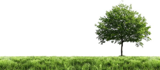 Aufkleber - Lush green tree ideal as a backing for a copy space image