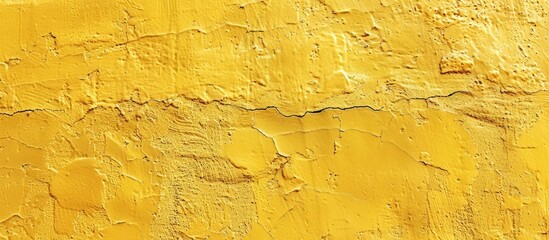 Aufkleber - Background with yellow cement or concrete wall texture suitable for copy space image