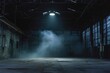 © Rawpixel.com - Black factory with spotlight and fog in nighttime architecture warehouse building.