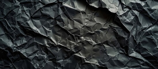 Aufkleber - Background with a grungy texture created by crumpled black paper ideal for adding text or images featuring ample copy space image