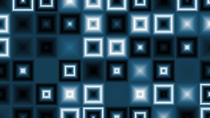 Wall Mural - Abstract geometric square pattern and seamless looping motion background.