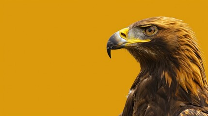 Wall Mural - Yellow beaked eagle with space for text