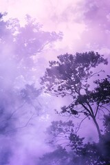 Canvas Print - mist purple background