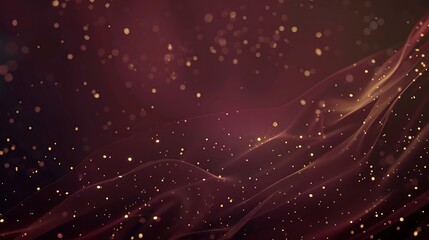 Wall Mural - A rich burgundy background with delicate gold speckles scattered across, resembling a starry night sky, elegant and subtle.