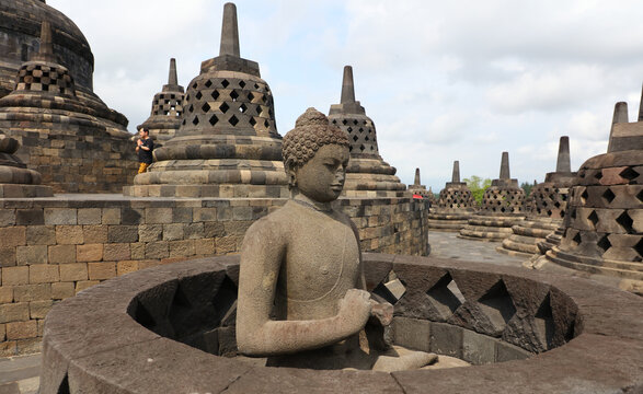 Templo de Borobudur., Magelang Regency, Java, Indonesia