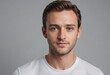 © jarntag - Portrait view of a regular Actor , candid, social media, avatar image, plain solid background