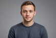 © jarntag - Portrait view of a regular Curator , candid, social media, avatar image, plain solid background