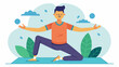 © Ishraq - A man doing Yoga vector illustration