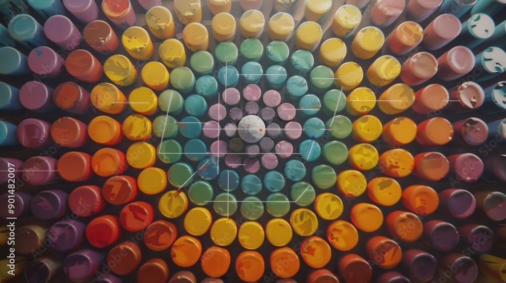 Diagram of the periodic table featuring the electron shell model ...