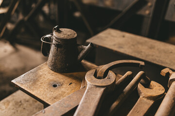 old rusty tools