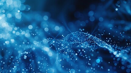 An abstract blue background that could be related to technology, business or science