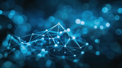 An abstract blue background that could be related to technology, business or science