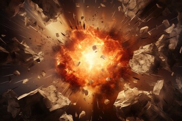 Poster - Sci-fi explosion effect backdrop