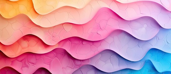 Poster - Gradient colored background using real foam sponge paper texture for design with copy space image