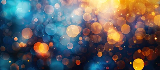 Wall Mural - background with an abstract light bokeh pattern design in the vicinity of a copy space image