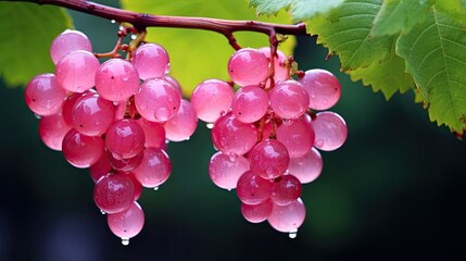 Canvas Print - Pink grapes 