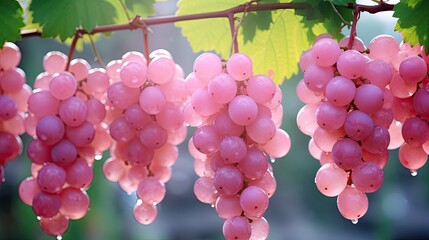 Canvas Print - Pink grapes 