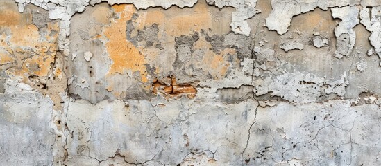 Wall Mural - Old weathered concrete wall providing a textured background with copy space image.