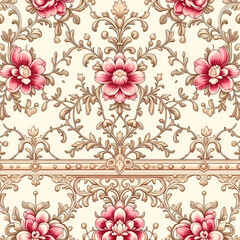 seamless pattern with flowers
