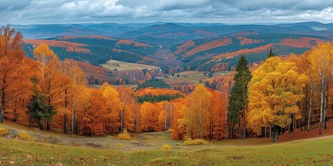 Poster - Autumnal Mountain Landscape