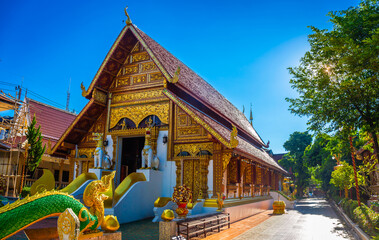 wat phra singh temple is a buddhist temple located in chiang rai, northern thailand. landmark of chi